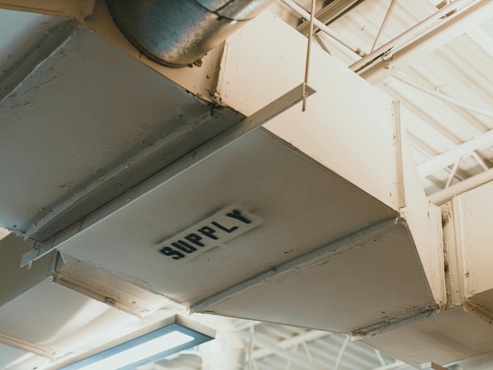 Commercial supply duct installation - medical office HVAC scope